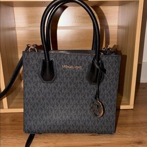 Michael Kors Black and Gray Satchel